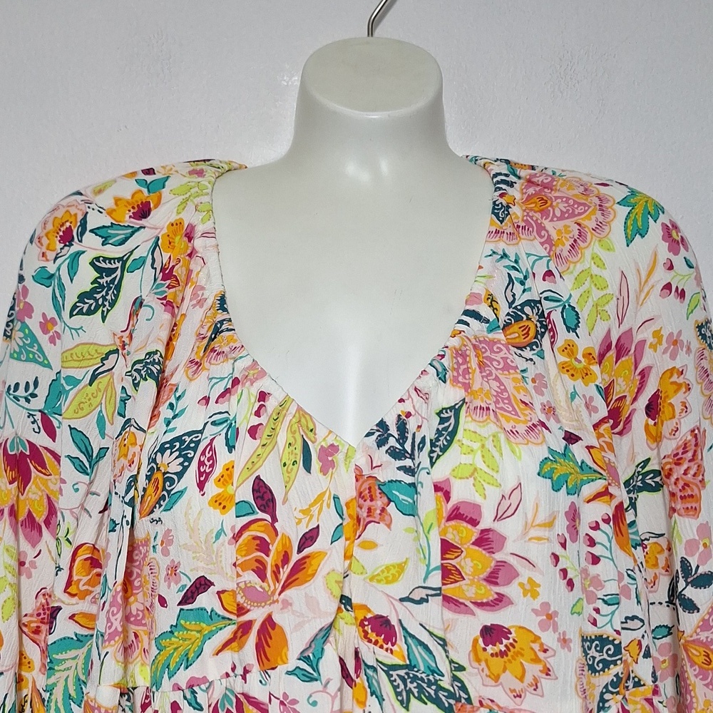 Old Navy Long Sleeve Floral Print Top - Picture 2 of 8